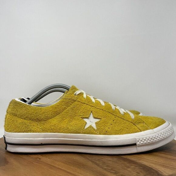 Converse One Star Ox Yellow Premium Suede Shoes Men' s 12 Skateboarding Sneakers - Picture 1 of 8